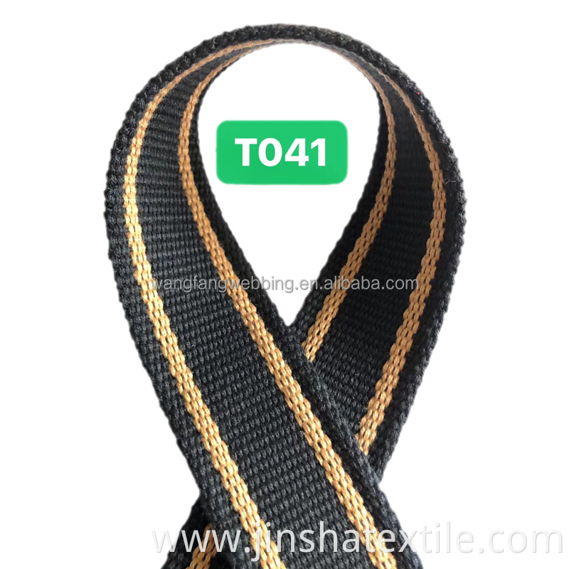 Spot supply polyester cotton fabric wholesale webbing color accessories shoe material webbing strap belt